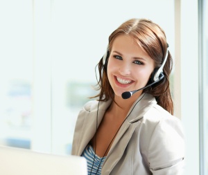 Woman with Headset